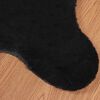 vidaXL Fusk-kaninpälsmatta Olite Svart 60 x 90 cm Polyester