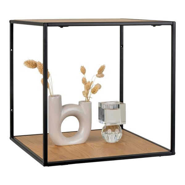 House Nordic V&auml;gghylla Avery 36x36x36 cm ek och svart