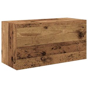 vidaXL V&auml;ggsk&aring;p f&ouml;r badrum &aring;ldrat tr&auml; 60x25x30 cm konstruerat tr&auml;