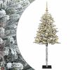 vidaXL Konstgjord julgran med kulor 120 cm 150 LED-lampor Varmvit