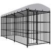 vidaXL Hundg&aring;rd f&ouml;r utomhusbruk med tak 450x150x210 cm