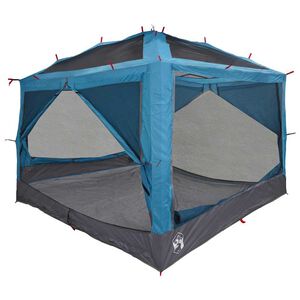 vidaXL Inre T&auml;lt 7-Person 7-personers Bl&aring; och gr&aring;