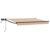 vidaXL Manuell utdragbar markis med LED-lampor 3 x 2,5 m