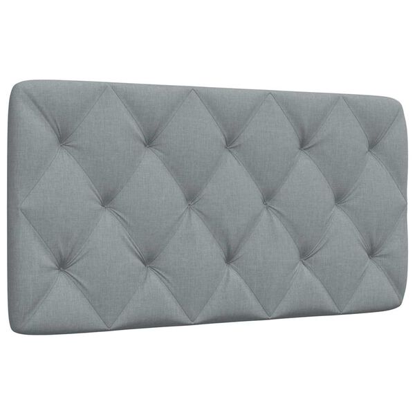 vidaXL Headboard Cushion Light Grey 100 cm Fabric