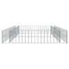 vidaXL Planteringsgabion upph&ouml;jd galvaniserat st&aring;l 200x100x20 cm