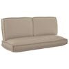 vidaXL Kuddsats 3 pcs Taupe Oxford Tyg