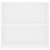 vidaXL Bokhylla vit 80x30x76,5 cm konstruerat tr&auml;