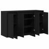 vidaXL Sideboard Svart ek 120 x 41 x 75 cm Konstruerat tr&auml;