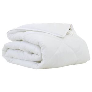 vidaXL Dunt&auml;cke 200 x 135 x 4 cm Nej Polyester Vit Andningsbar