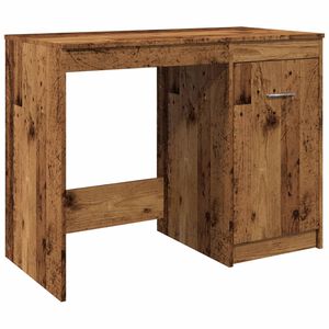 vidaXL Skrivbord &aring;ldrat tr&auml; 100x50x76 cm konstruerat tr&auml;