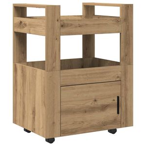 vidaXL K&ouml;ksvagn artisan ek 60 x 45 x 80 cm Konstruerat tr&auml;