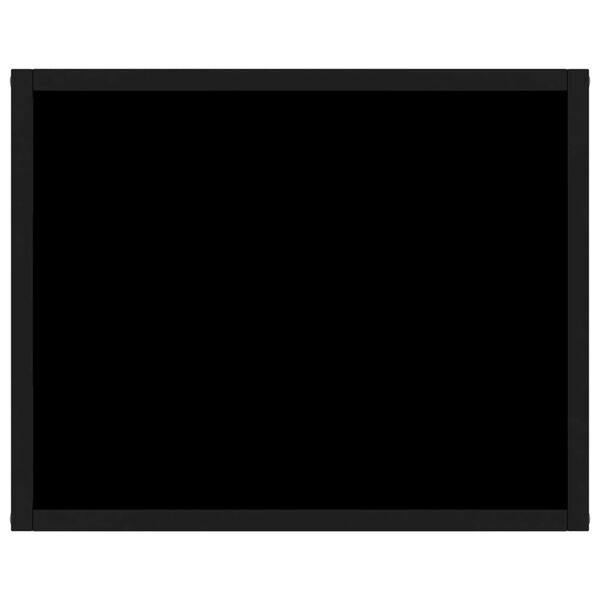 vidaXL Konsolbord svart 50x40x40 cm h&auml;rdat glas