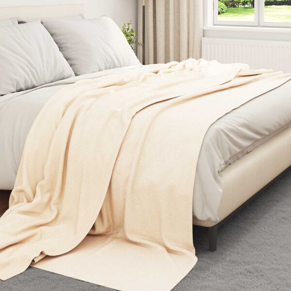 vidaXL Filtar 6 pcs Kr&auml;m 270 x 240 cm Fleece