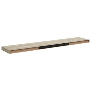 vidaXL Sv&auml;vande v&auml;gghyllor 4 st ek 120x23,5x3,8 cm MDF