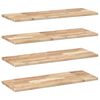 vidaXL Sv&auml;vande hyllor 4 st 80x30x2 cm obehandlat massivt akaciatr&auml;