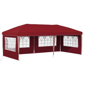 vidaXL Pop-up Partyt&auml;lt 575 x 289 x 245 cm Vinr&ouml;d