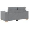 vidaXL Loveseat soffa ljusgr&aring; 160x77x82 cm tyg