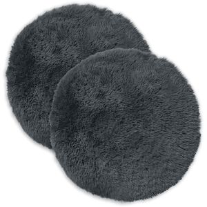 vidaXL Kudde med kudde HEERLEN 2 st Antracit PV Fleece