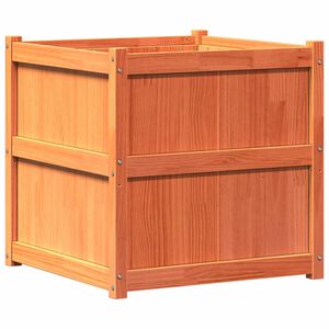 vidaXL Odlingsl&aring;da vaxbrun 70x70x70 cm massiv furu