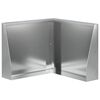 vidaXL St&ouml;dv&auml;gg 50 x 50 x 40 cm Galvaniserat st&aring;l Silver