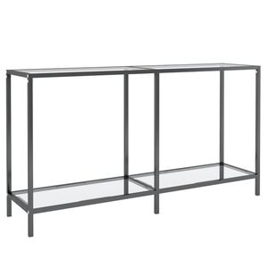 vidaXL Konsolbord transparent 140x35x75,5 cm h&auml;rdat glas