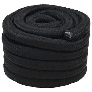 vidaXL B&aring;tsn&ouml;re 3 mm 5 m Svart PP