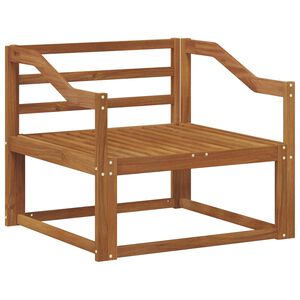 vidaXL Utomhus Mellansoffa Massivt Akaciatr&auml; Naturf&auml;rg