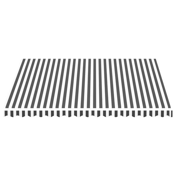 vidaXL Markisväv antracit och vit 4x3,5 m