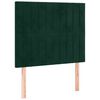 vidaXL S&auml;nggavel m&ouml;rkgr&ouml;n 100x5x118/128 cm sammet