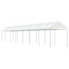 vidaXL Paviljong med tak vit 15,61x2,28x2,69 m polyeten