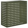 vidaXL T&auml;ckning f&ouml;r Luftkonditionering Olivgr&ouml;n 110 x 50 x 105 cm St&aring;l