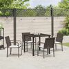 vidaXL Tr&auml;dg&aring;rdsm&ouml;belset 5 pcs Brun Poly rattan