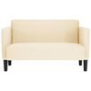 vidaXL Loveseat soffa cremef&auml;rgad 109 cm manchestertyg