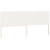 vidaXL S&auml;nggavel vit 205,5x4x100 cm massiv furu