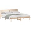 vidaXL S&auml;ngram med huvudgavel Brun 200 x 200 cm Massiv furu