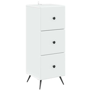 vidaXL L&aring;dans sk&aring;p Vit 33 x 34,5 x 90 cm Konstruerat tr&auml;