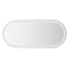 vidaXL Badrumsspegel LED 80x35 cm oval