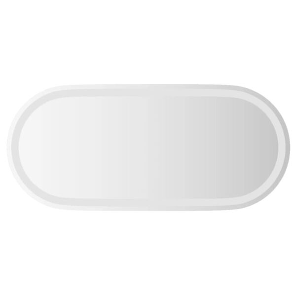 vidaXL Badrumsspegel LED 80x35 cm oval