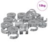 vidaXL Kammuttrar 4000 pcs Silver Metall