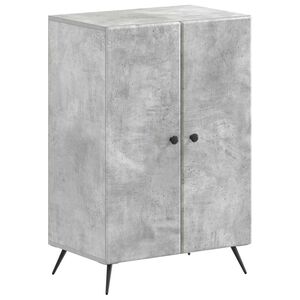 vidaXL Skosk&aring;p BREDA 59,5 x 39,5 x 90 cm Konstruerat tr&auml; Betonggr&aring;