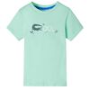T-shirt med korta &auml;rmar f&ouml;r barn ljusgr&ouml;n 128