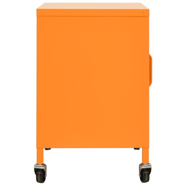 vidaXL Förvaringsskåp orange 60x35x56 cm stål