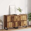vidaXL Sideboard 2 pcs Gammalt tr&auml; 60 x 35 x 70 cm