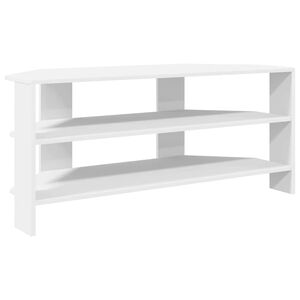 vidaXL H&ouml;rnTVSk&aring;p 100 x 40,5 x 45 cm Vit Konstruerat tr&auml;