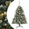 vidaXL Konstgjord julgran Gr&ouml;n 120 cm PVC och Plast och St&aring;l