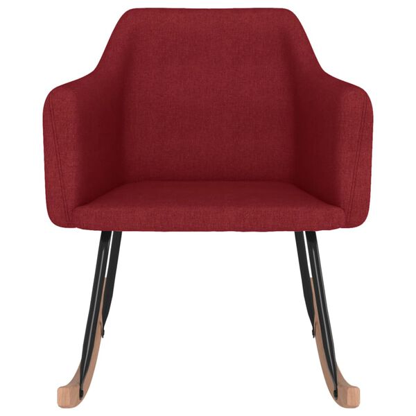 vidaXL Gungstol vinr&ouml;d tyg