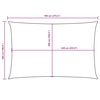 vidaXL Solsegel oxfordtyg rektangul&auml;rt 5x7 m bl&aring;