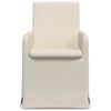 vidaXL Matstolar med hjul 2 pcs Beige 57 x 67 x 95 cm Linne