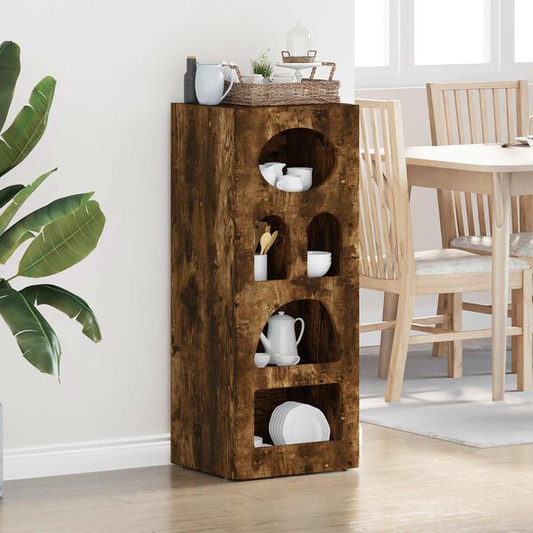 vidaXL Sideboard R&ouml;kt ek 40 x 35 x 100,5 cm Konstruerat tr&auml;