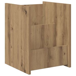 vidaXL Tidningshylla Artisan Ek 35 x 35 x 45 cm Konstruerat tr&auml;
